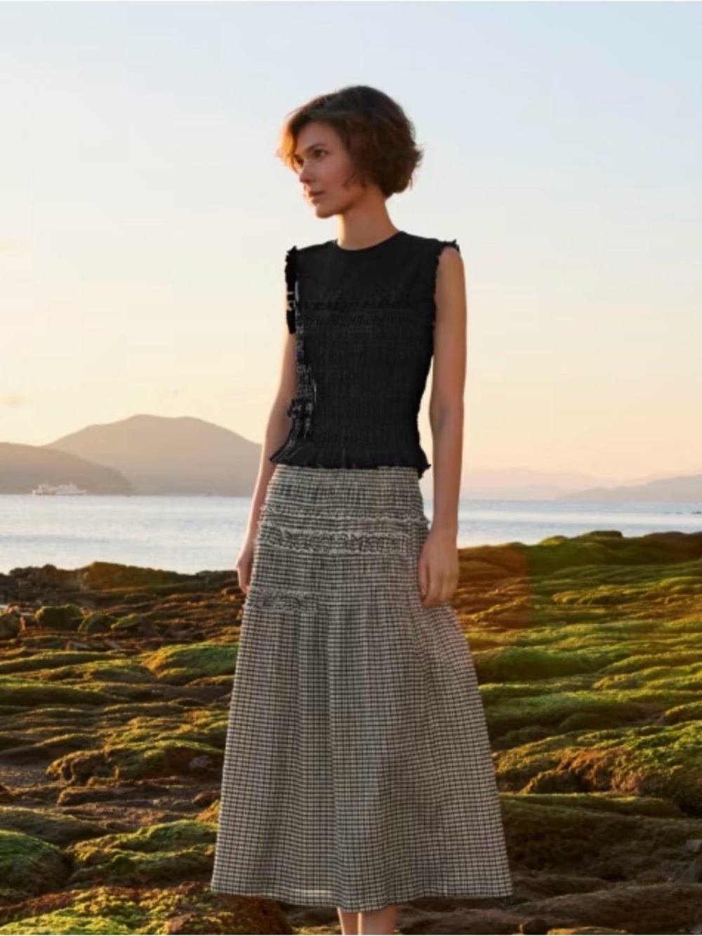 UNIQLO and Cecilie Bahnsen Shirring Skirt